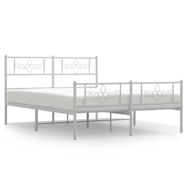 Łóżko metalowe WaszeMeble 140x190 cm biała WM-355334 1 szt.