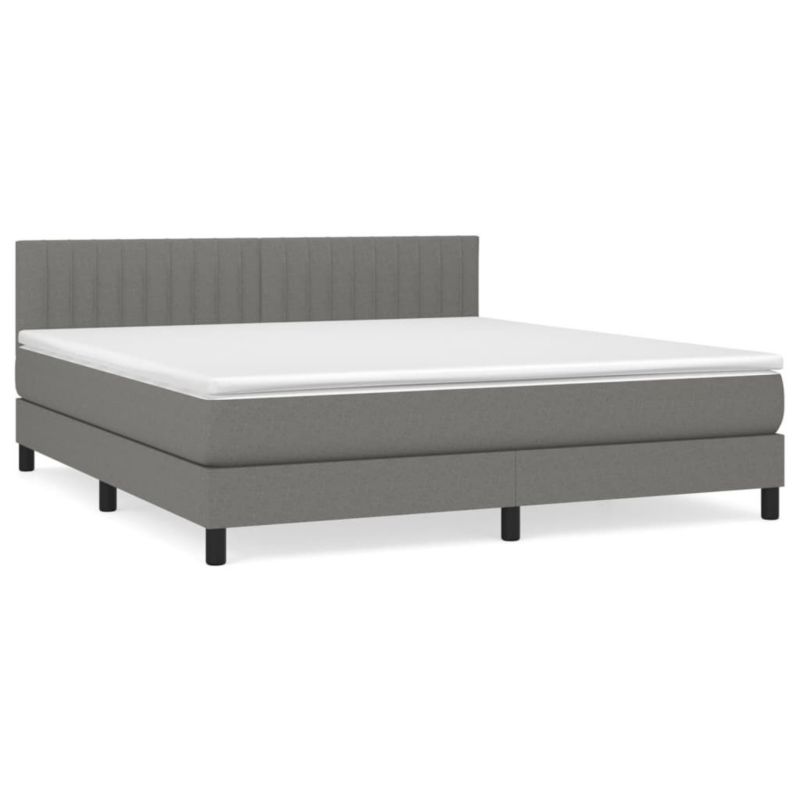 Łóżko kontynentalne WaszeMeble 160x200 cm ciemnoszara WM-3140226 1 szt.