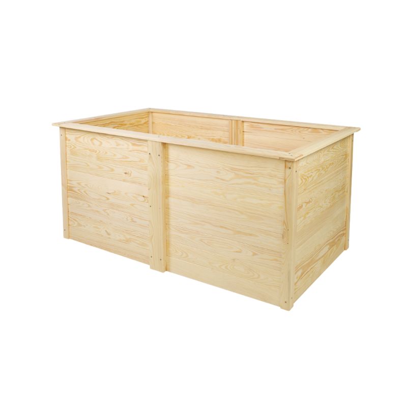 Rabata podwyższana MODO24 ogrodowa moduł podstawowy 75x149x79 cm sosna naturalna 1 szt.