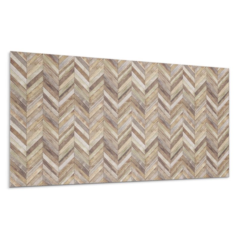 Kafelki samoprzylepne Wallfluent 60x30 cm Deski w jodełkę na stylowym tle 6 szt.