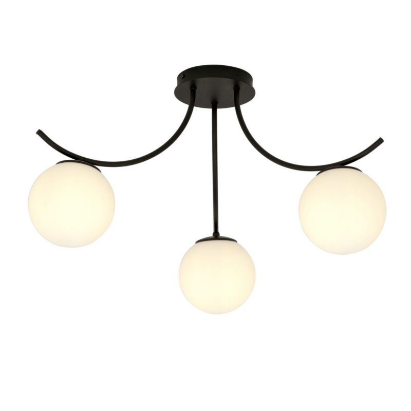 Lampa sufitowa Emibig Boston czarno-biała wym: 37 x 70 cm 3xE14 x 10W 1 szt.