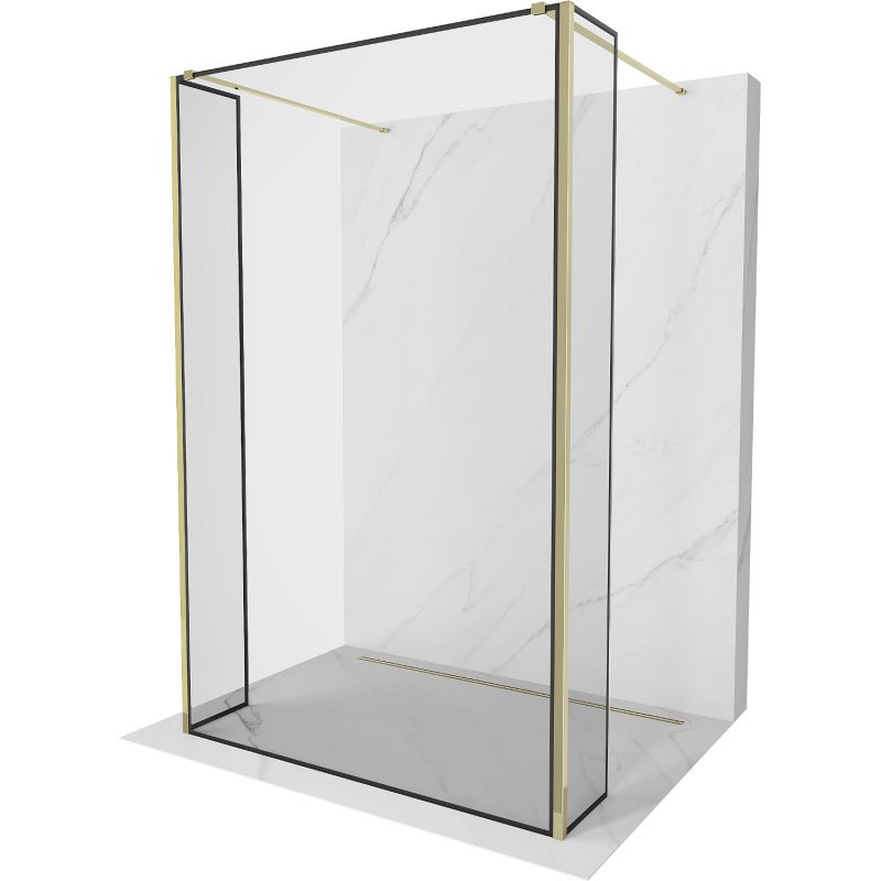 Ścianka prysznicowa Mexen Kioto czarny wzór 130x30x30 cm 800-130-030-222-50-70-030 1 szt.