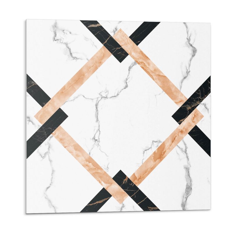 Kafelki samoprzylepne Wallfluent 50x50 cm Stylowe wzory marmurowe w formie geometrycznej 4 szt.