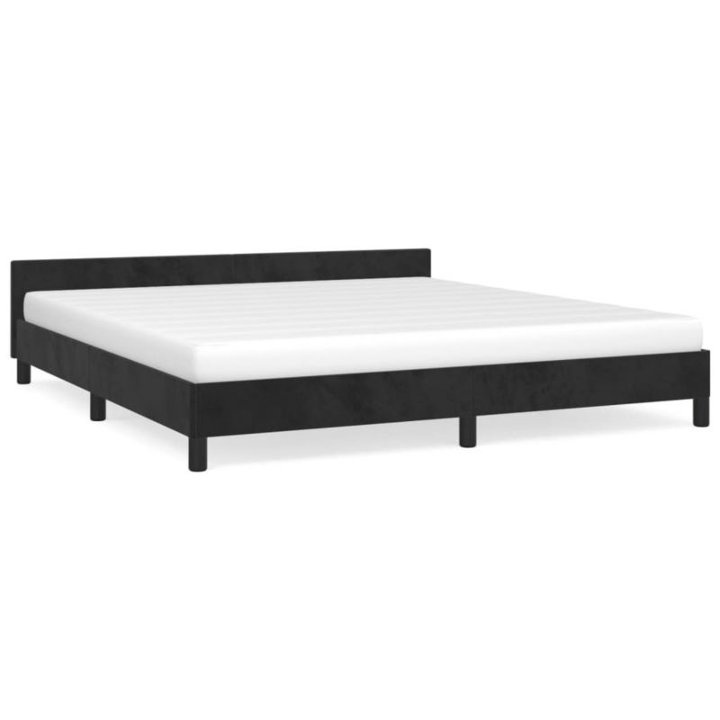 Łóżko tapicerowane WaszeMeble 180x200 cm czarna WM-347587 1 szt.