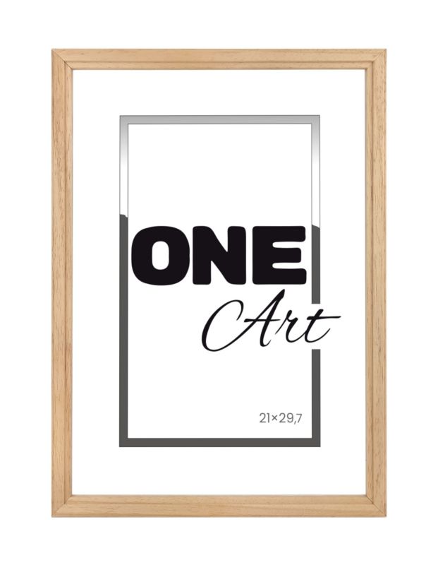 Ramka na zdjęcia klasyczna One Art Solo 21x29,7 cm naturalny 1 szt
