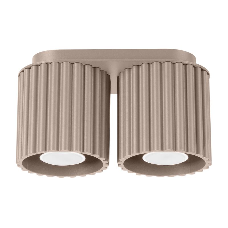 Plafon Sollux Lighting AURA 2 taupe GU10 1 szt.