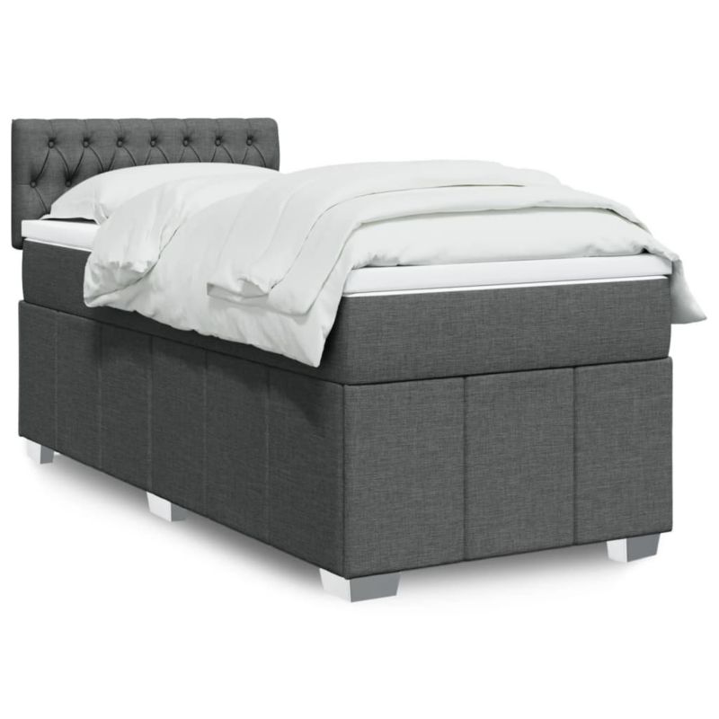 Łóżko kontynentalne WaszeMeble 80x200 cm ciemnoszara WM-3286903 1 szt.