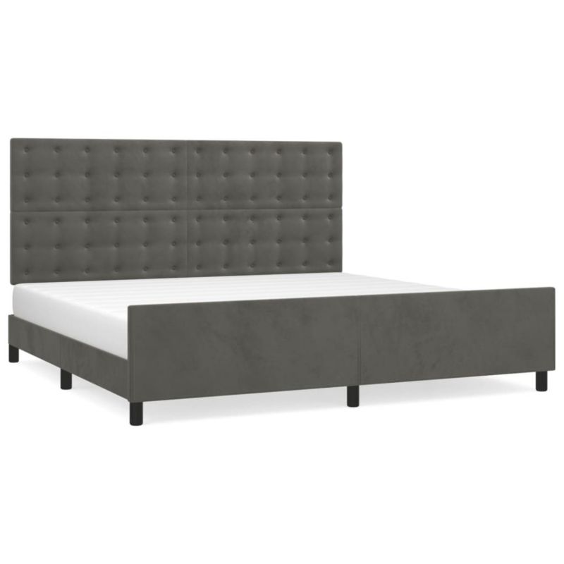 Łóżko tapicerowane WaszeMeble 200x200 cm ciemnoszara WM-3126020 1 szt.