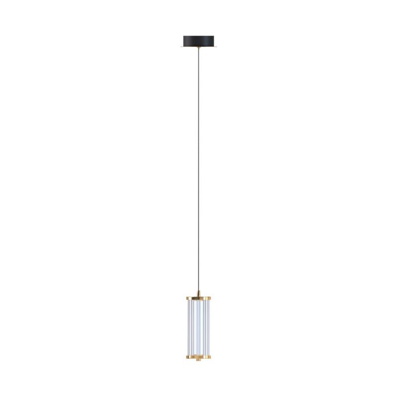 Lampa wisząca Zuma Line Cally złoto-przezroczysty wym: 150 x 14 x 14 cm wbudowany LED 7W 1 szt.