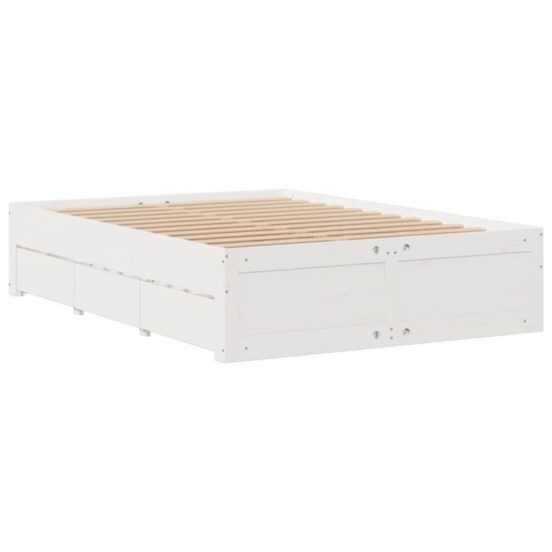 Łóżko drewniane WaszeMeble 140x200 cm białe WM-3308805 1 szt.