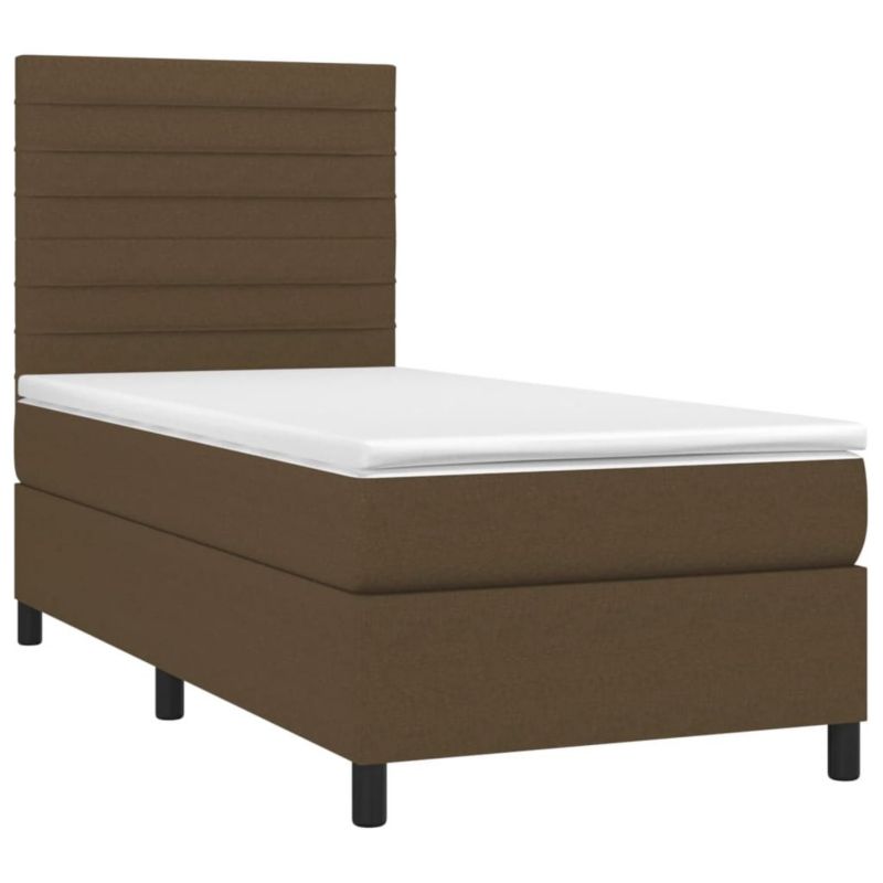 Łóżko kontynentalne WaszeMeble 90x190 cm brązowe WM-3134920 1 szt.