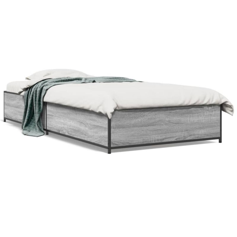 Łóżko metalowe WaszeMeble 75x190 cm szary WM-845124 1 szt.