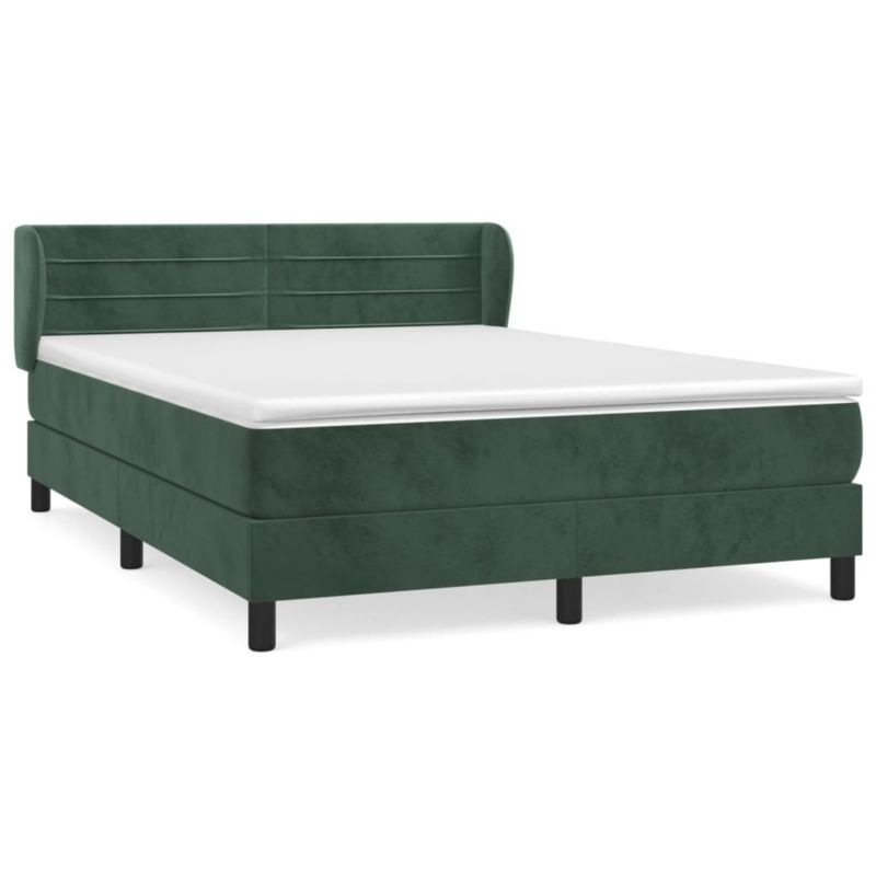 Łóżko kontynentalne WaszeMeble 140x190 cm zielone WM-3127550 1 szt.