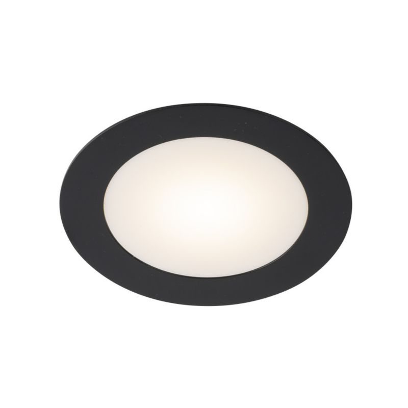 Oprawa sufitowa wpuszczana Shilo Tottori łazienkowa czarna LED 10W 4000K 1219lm IP44 wym: 3,8 x 12,5 x 12,5 cm okrągła - 1 szt.