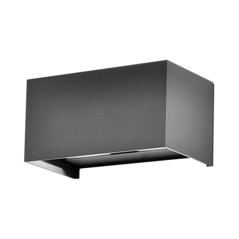 Kinkiet ścienny zewnętrzny V-TAC szary LED 24W 3000K 2720lm IP65 wym: 10 x 20 x 10 cm aluminium - 1 szt.