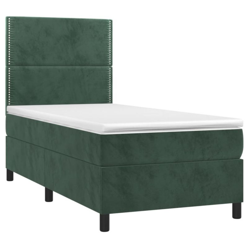 Łóżko kontynentalne WaszeMeble 90x190 cm zielony WM-3136038 1 szt.