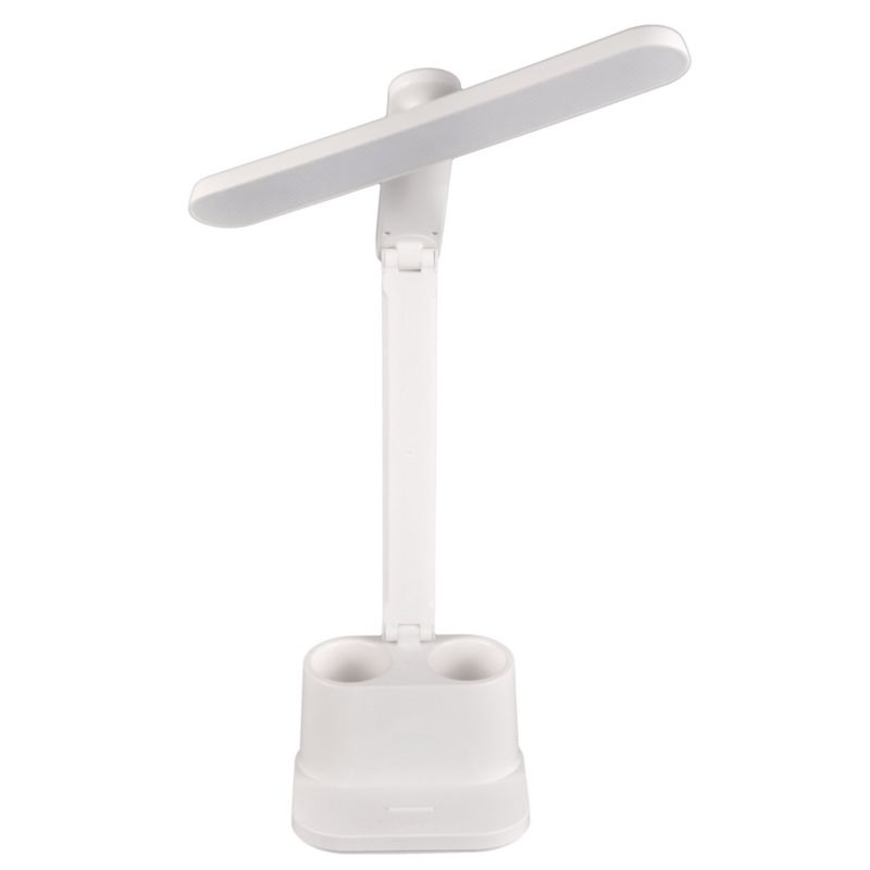 Lampka biurkowa Polux Bari biała LED 6W 4000K 400lm IP20 wym: 38 x 28 x 32 cm tworzywo sztuczne - 1 szt.