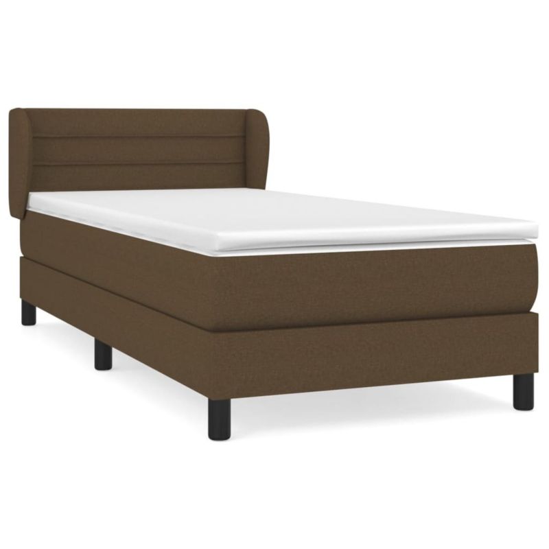 Łóżko kontynentalne WaszeMeble 100x200 cm brązowe WM-3126304 1 szt.