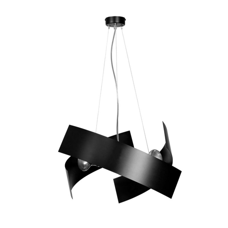 Lampa sufitowa Emibig Modo czarna wym: 100 x 45 x 45 cm 3xE27 x 15W 1 szt.