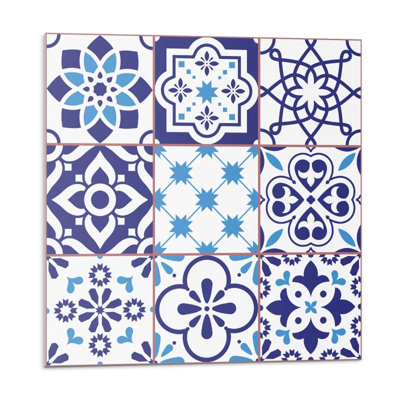 Kafelki samoprzylepne Wallfluent 30x30 cm Wzory geometryczne na kafelkach 9 szt.