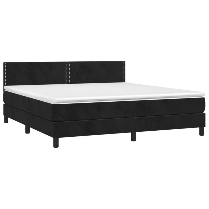 Łóżko kontynentalne WaszeMeble 160x200 cm czarny WM-3134353 1 szt.