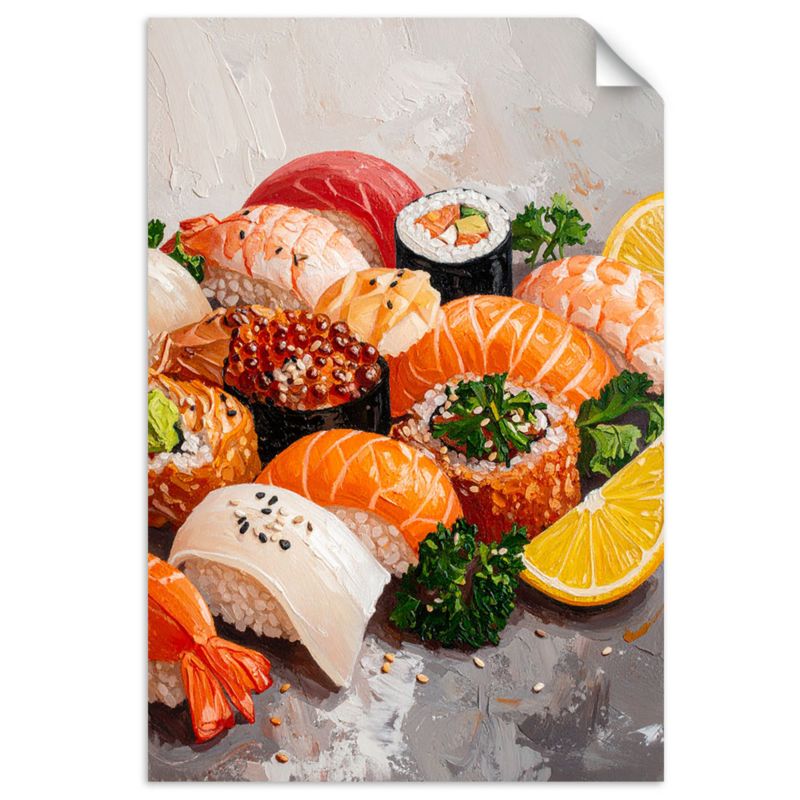 Naklejka na ścianę Feeby Kolorowe Sushi 80x120cm 1szt