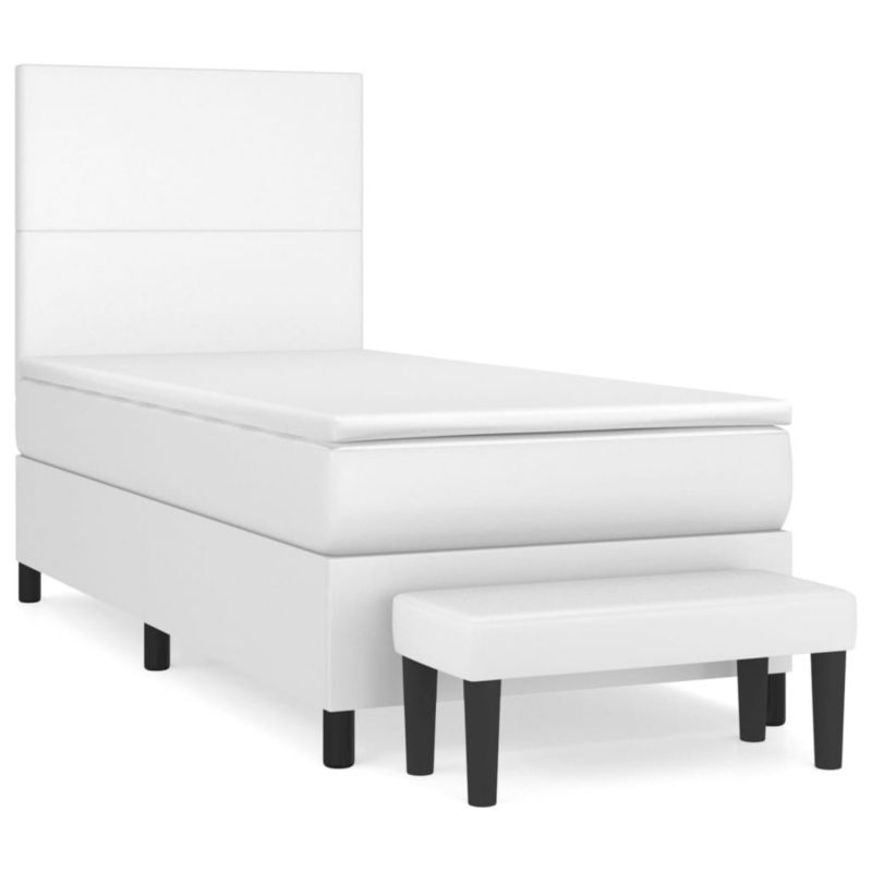 Łóżko kontynentalne WaszeMeble 100x200 cm białe WM-3137528 1 szt.