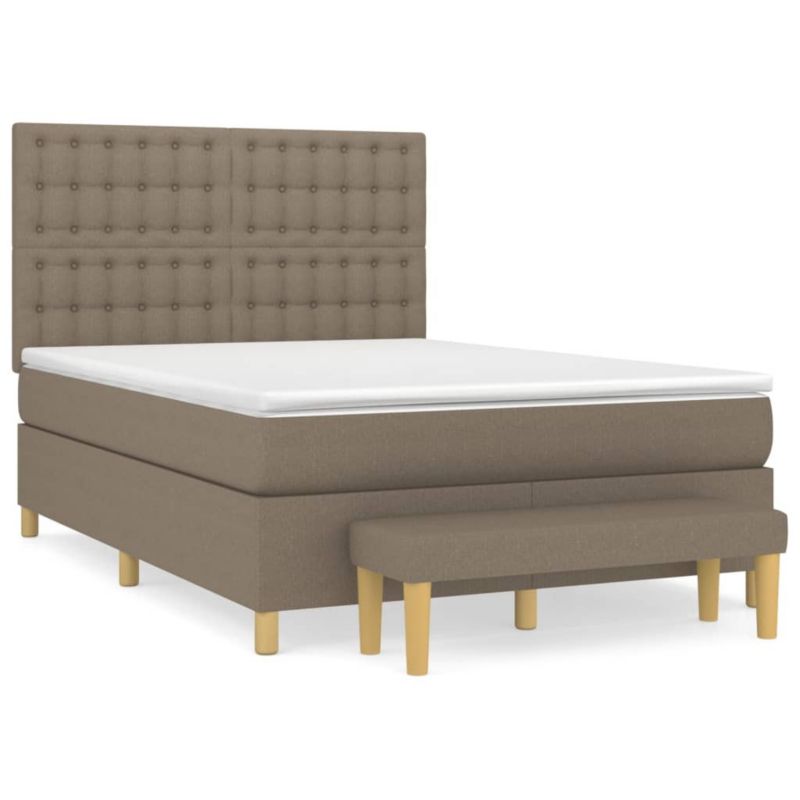 Łóżko kontynentalne WaszeMeble 140x190 cm Brązowe WM-3137473 1 szt.