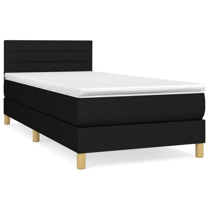 Łóżko kontynentalne WaszeMeble 80x200 cm czarne WM-3140651 1 szt.