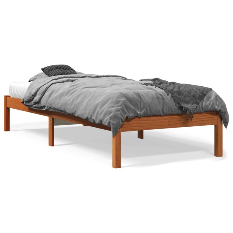 Łóżko drewniane WaszeMeble 100x200 cm brąz WM-844851 1 szt.