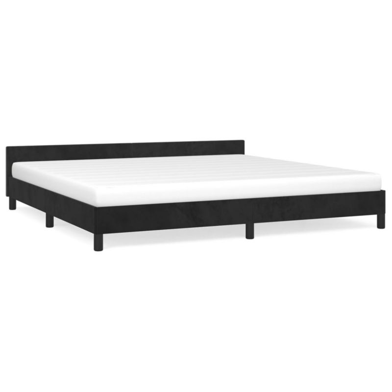 Łóżko tapicerowane WaszeMeble 200x200 cm czarna WM-347593 1 szt.