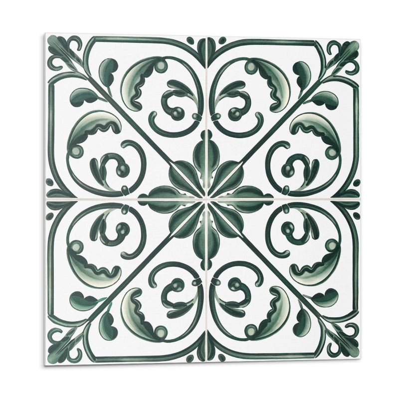 Kafelki samoprzylepne Wallfluent 50x50 cm Ornamentowe wzory roślinne w subtelnej formie 4 szt.