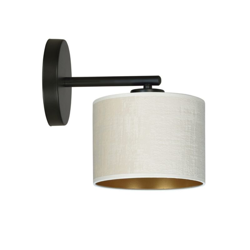Kinkiet ścienny Emibig Hilde czarno-biały 1 x E27 x 15W IP20 wym: 24 x 27 cm - 1 szt.