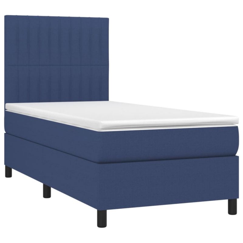 Łóżko kontynentalne WaszeMeble 80x200 cm niebieskie WM-3134995 1 szt.
