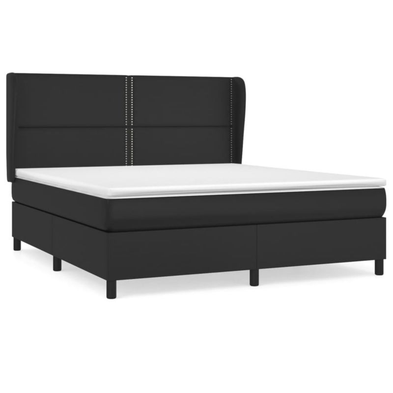 Łóżko kontynentalne WaszeMeble 180x200 cm czarne WM-3128985 1 szt.