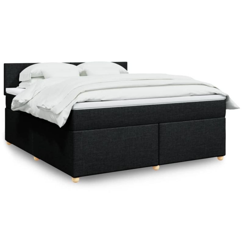 Łóżko kontynentalne WaszeMeble 180x200 cm czarne WM-3289054 1 szt.