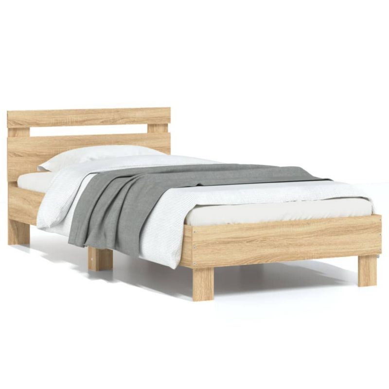 Łóżko drewniane WaszeMeble 75x190 cm brązowe WM-838570 1 szt.