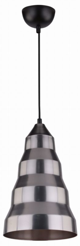 Lampa sufitowa wisząca Candellux Vesuvio 8577 czarno-szara szerokość 20 cm 1xE27 x 40W 1 szt.