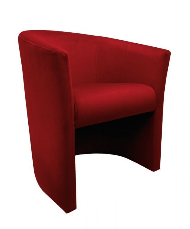 Fotel MAROS VELVET bordowy ATOS 1 szt.