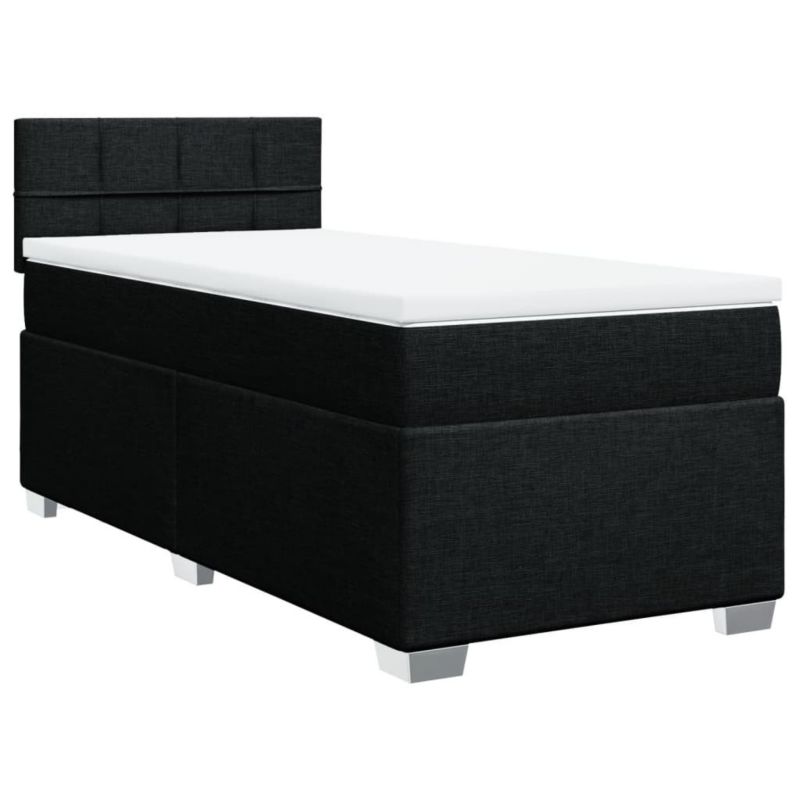 Łóżko kontynentalne WaszeMeble 90x200 cm czarne WM-3285773 1 szt.