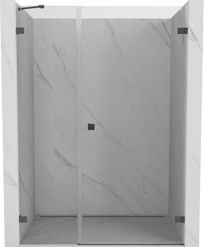 Drzwi prysznicowe uchylne Mexen Lunar-B gun gray 130x200 cm 832S-130-050-66-00-P 1 szt.