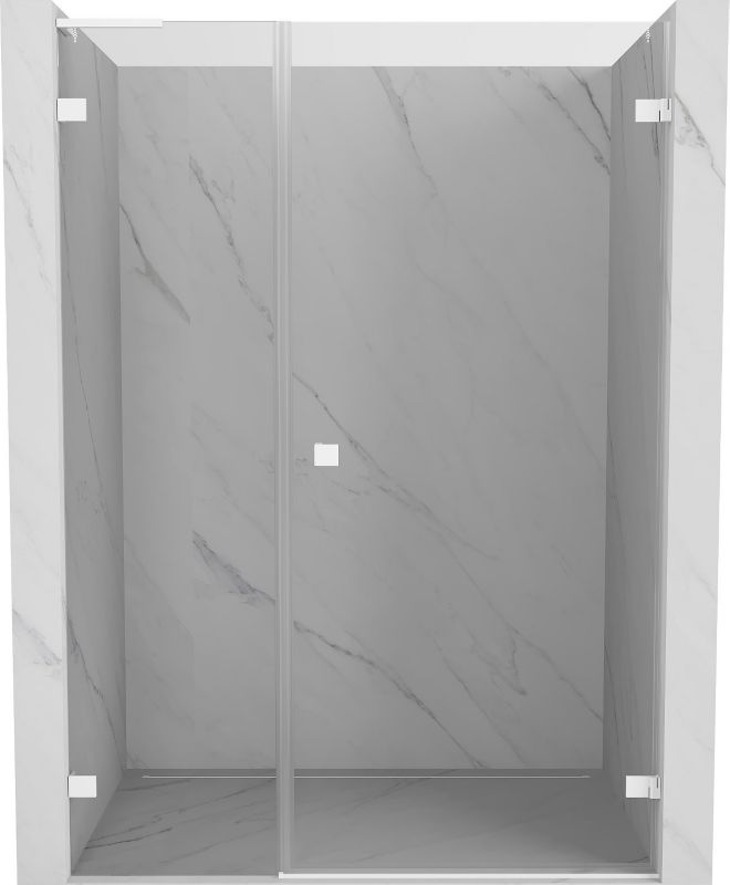 Drzwi prysznicowe uchylne Mexen Lunar-B L białe 135x200 cm 832SL-135-050-20-00-P 1 szt.