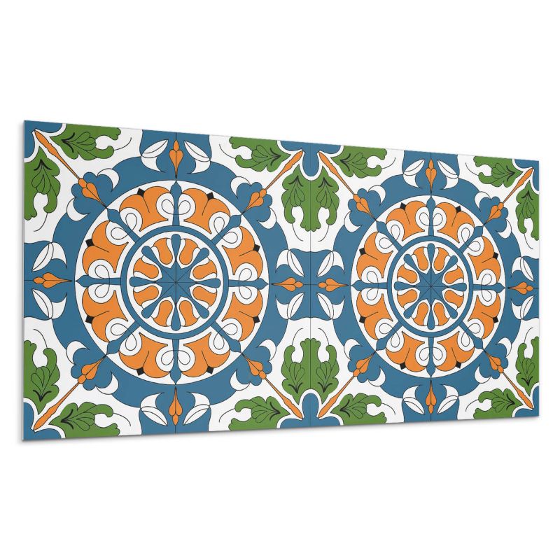 Kafelki samoprzylepne Wallfluent 40x20 cm Dekoracyjne wzory roślinne 10 szt.