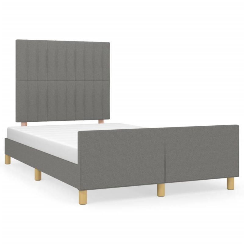 Łóżko tapicerowane WaszeMeble 120x200 cm ciemnoszare WM-3125204 1 szt.