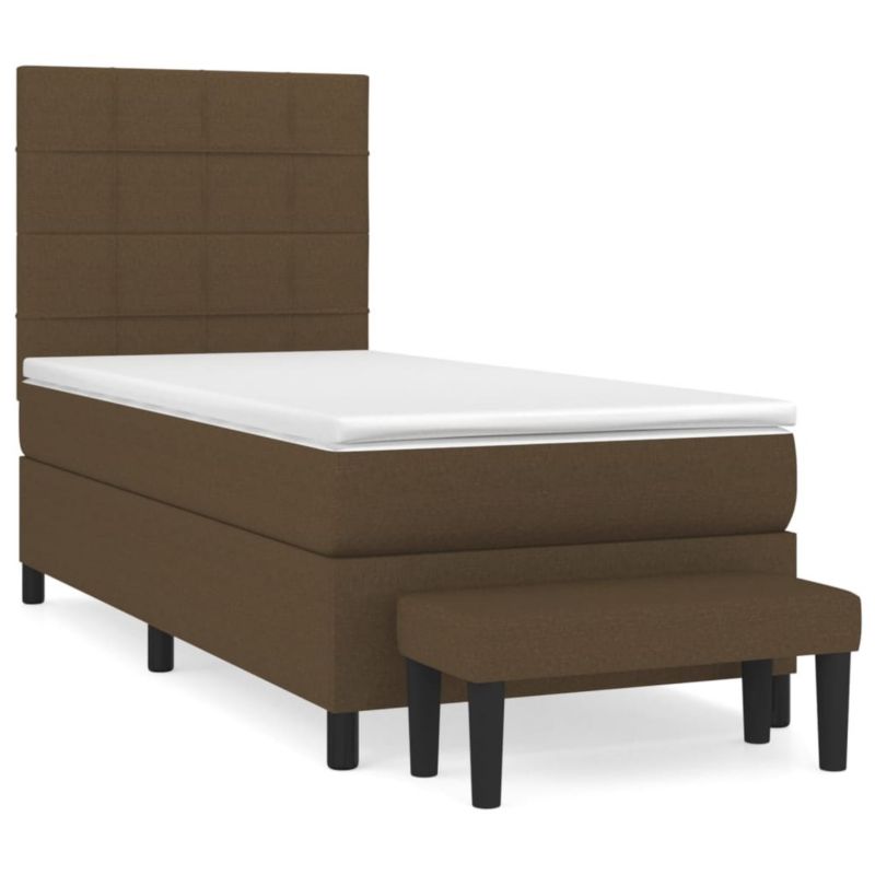 Łóżko kontynentalne WaszeMeble 90x190 cm brązowe WM-3136560 1 szt.
