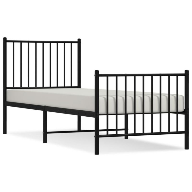Łóżko metalowe WaszeMeble 75x190 cm czarna WM-350872 1 szt.