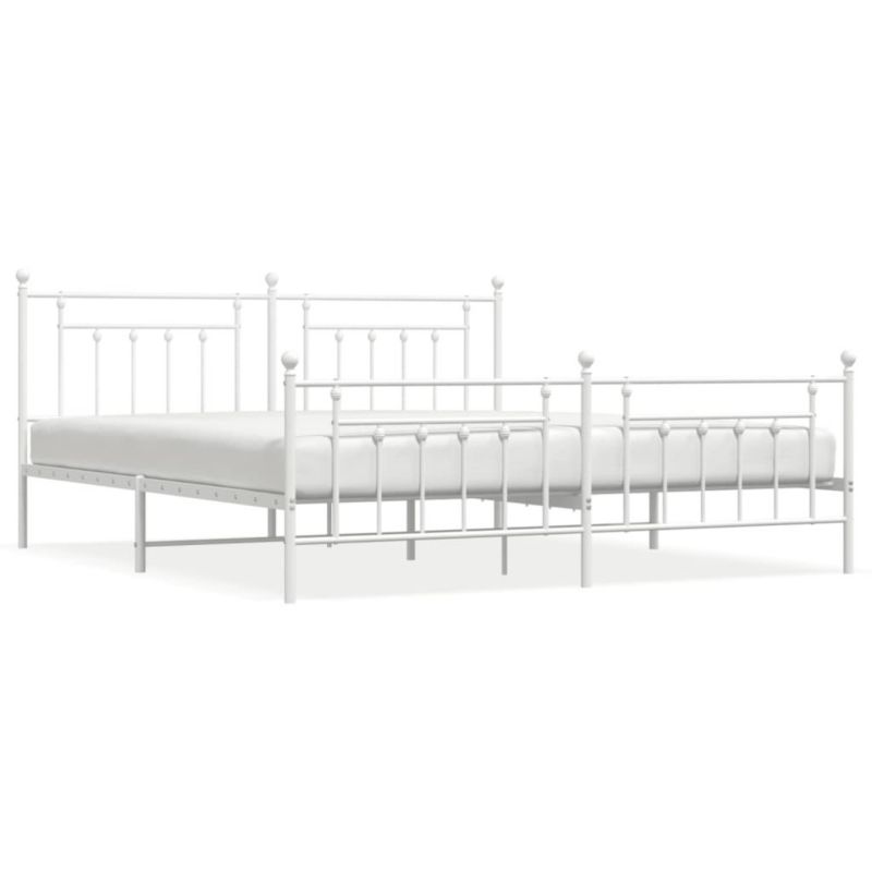 Łóżko metalowe WaszeMeble 193x203 cm biała WM-353610 1 szt.