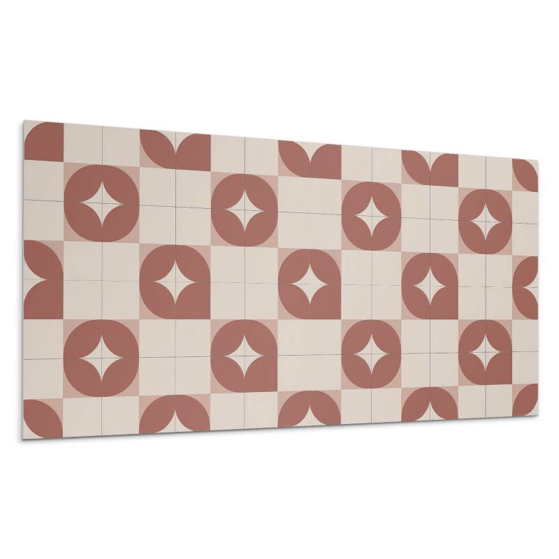 Kafelki samoprzylepne Wallfluent 40x20 cm Wzór geometryczny z okręgami 10 szt.