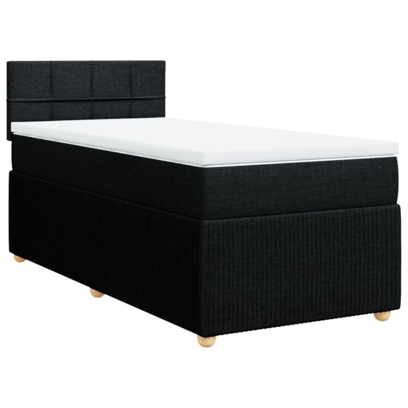 Łóżko kontynentalne WaszeMeble 80x200 cm czarne WM-3287285 1 szt.