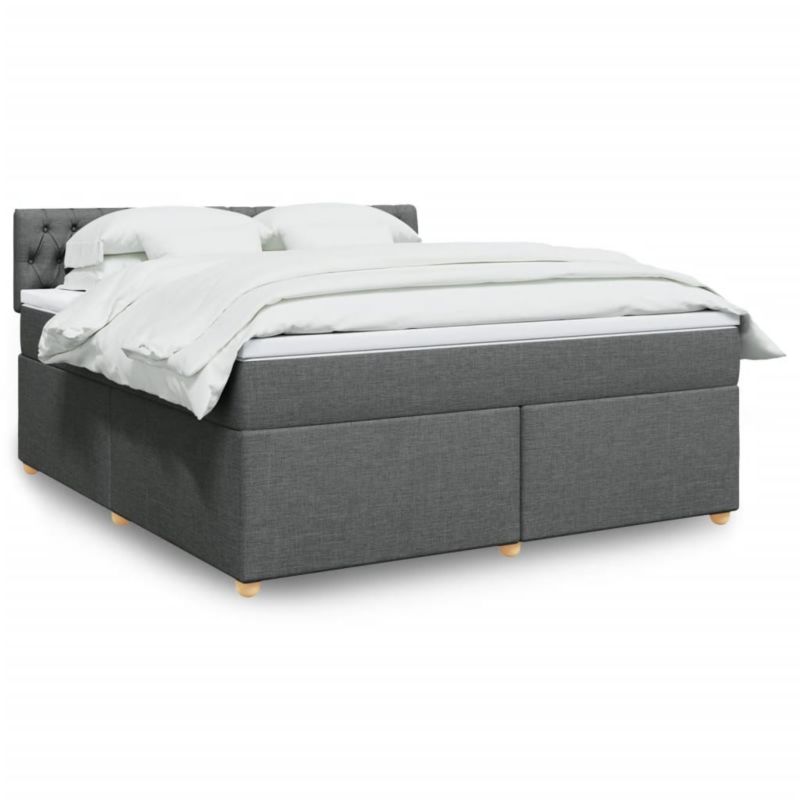 Łóżko kontynentalne WaszeMeble 180x200 cm ciemnoszara WM-3289067 1 szt.